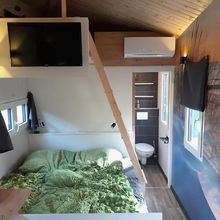 营地 Tiny Haus Blanker Hans Auf Dem Strandgut